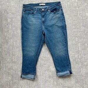 Signature by Levi Strauss Blue Cropped Ankle Jeans